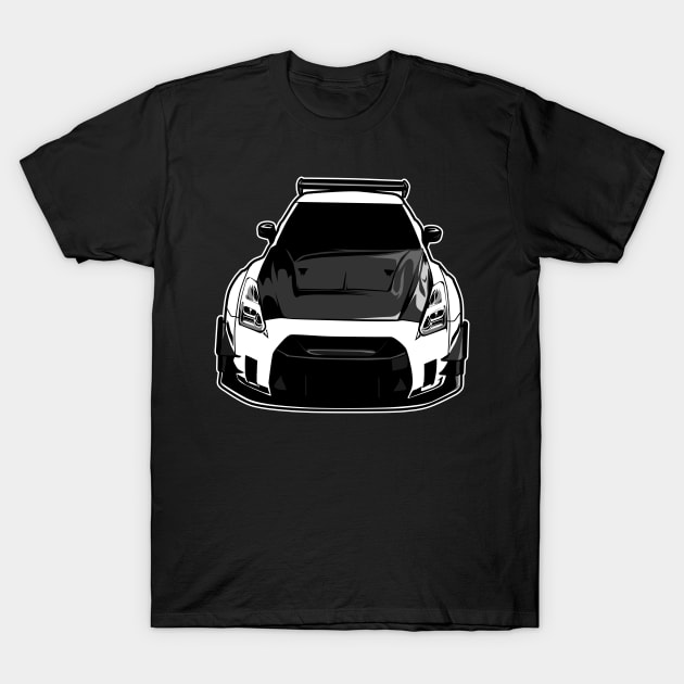 skyline r35 gtr godzilla jdm T-Shirt by ASAKDESIGNS